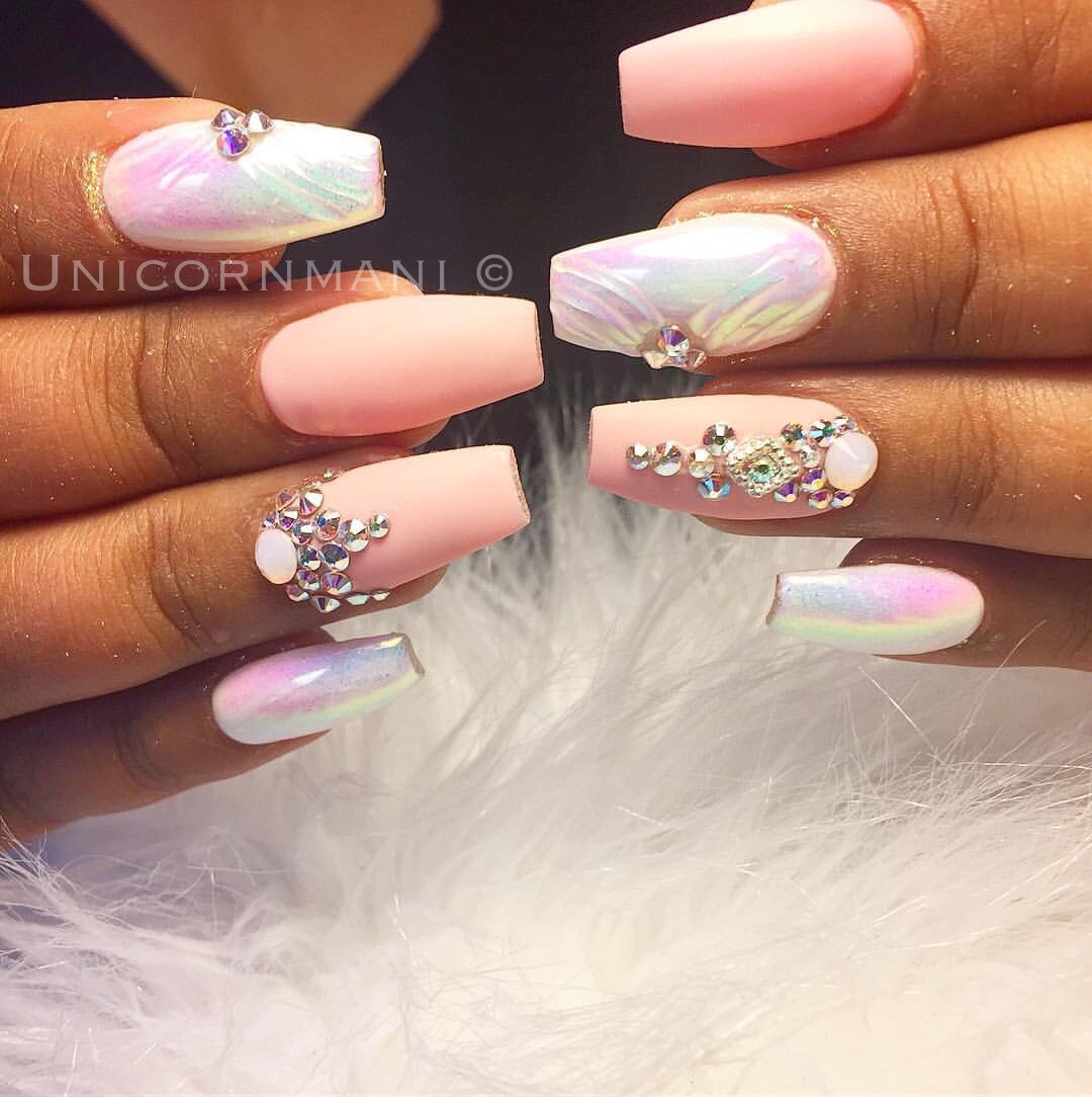 AURORA NAIL POWDER Mirror Effect CHROME Nail Art Mermaid Rainbow AB (Opal6) Uk