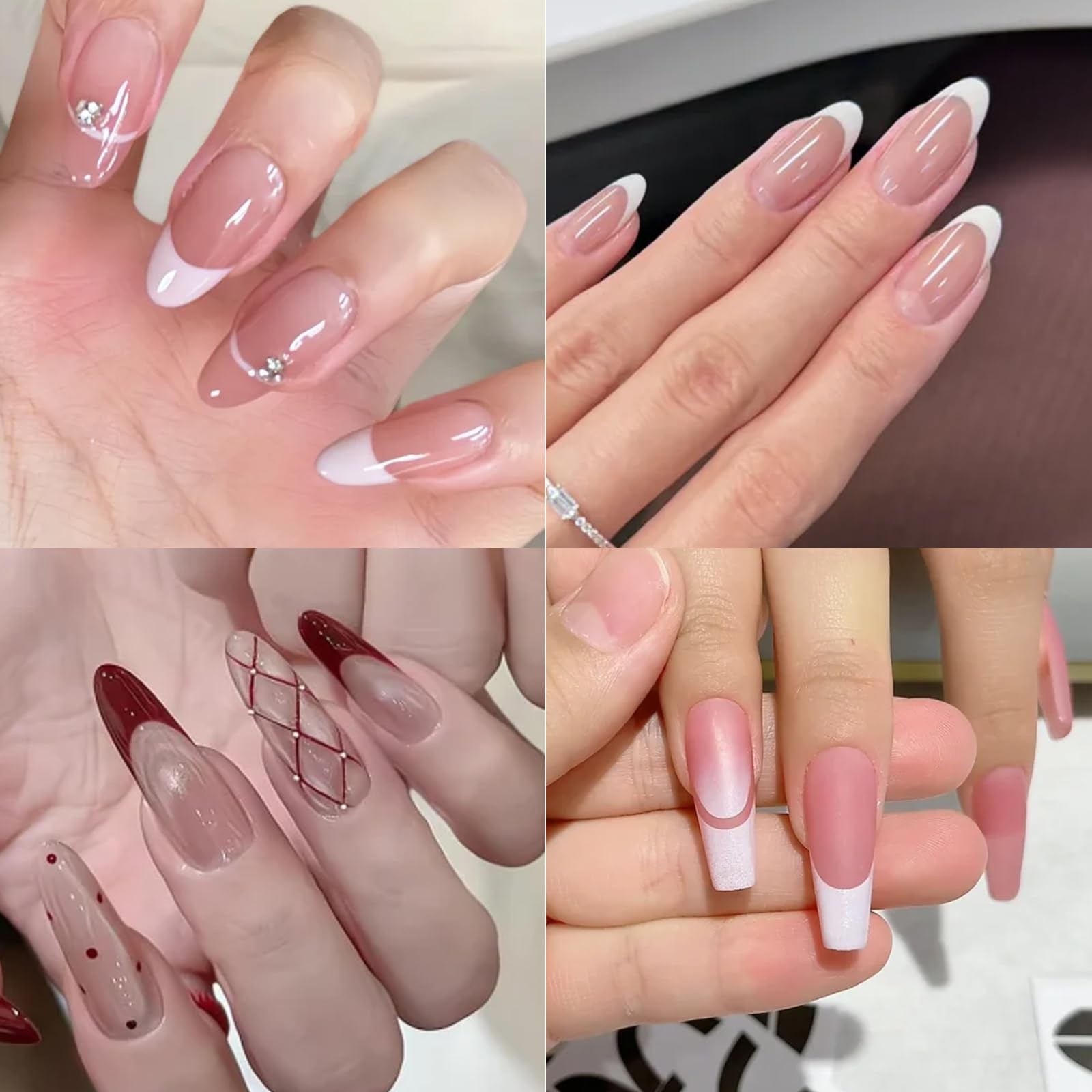 10 Sheets French Tip Guide Stencil for All Nail Shapes French Manicure Strips…