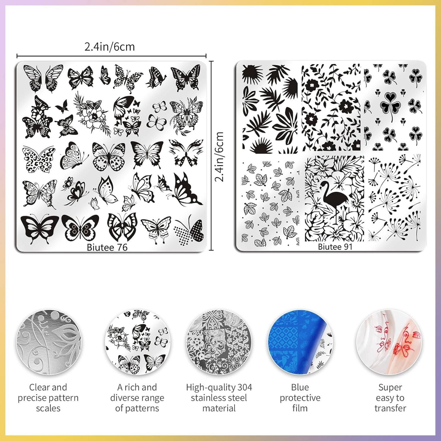 Nail Stamping Plate 15PCS Nail Stamper Kit Nail Art Stamping Plates Set with …