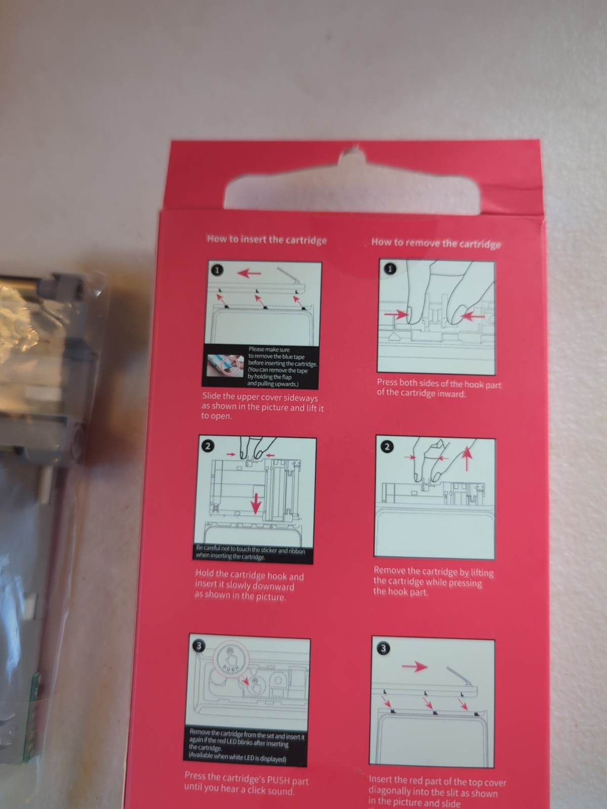 NAILPOP Printer Cartridge with 10 Nail Polish Sticker Sheets Included