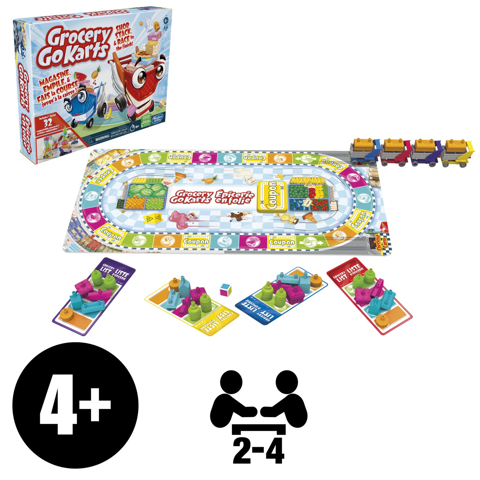 Grocery Go Karts 2021 Edition Board Game by Hasbro