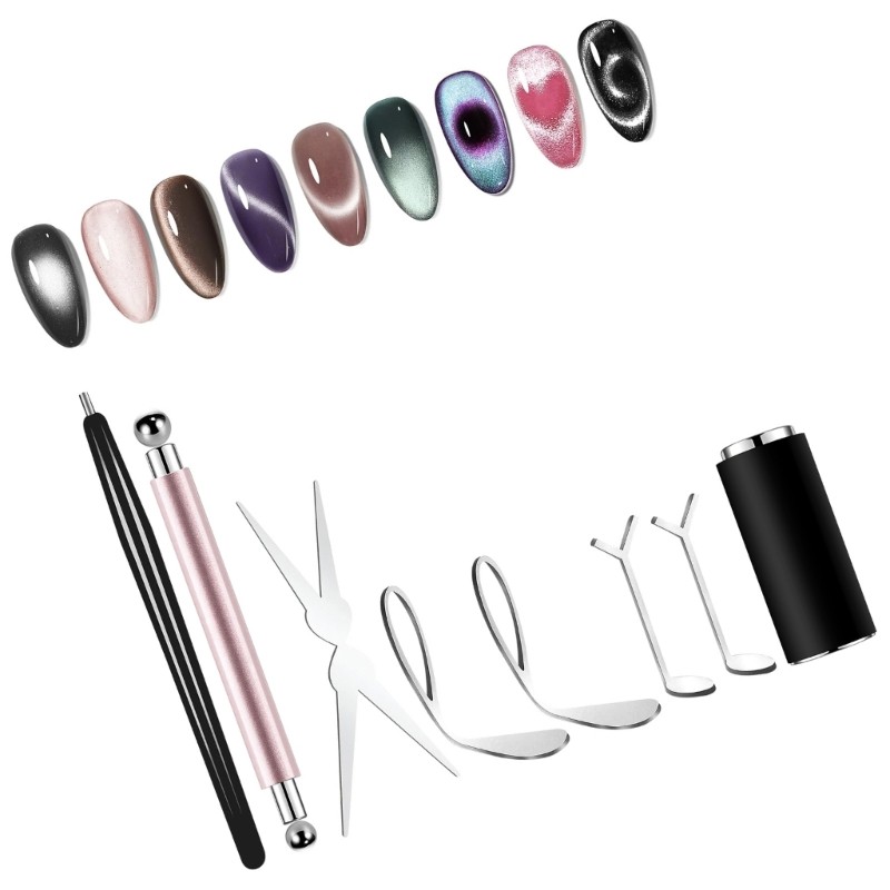 1Set ABS Cats Eye Magnets For Stunningly Cats Eye Manicure Effects Manicure