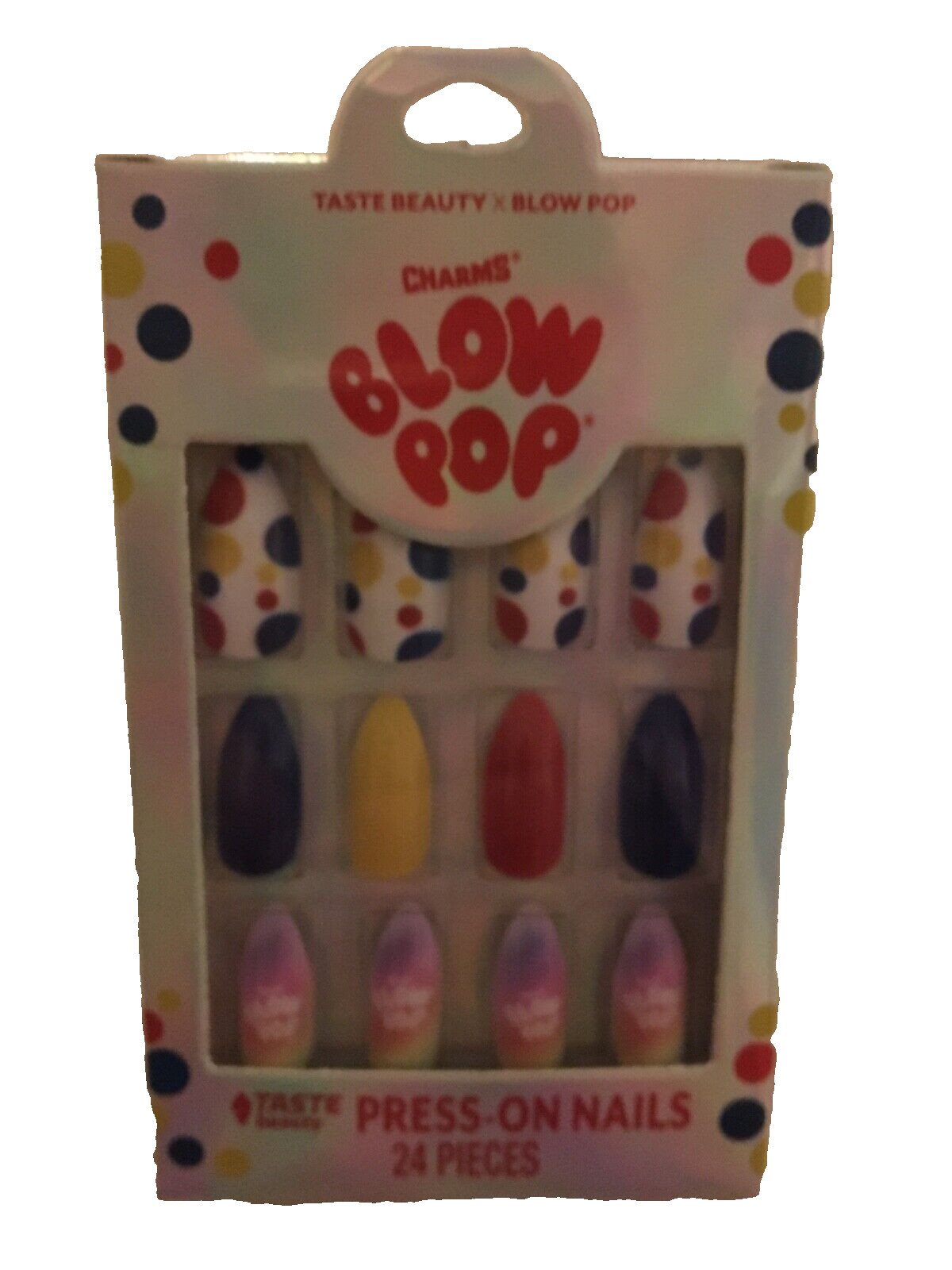 Taste Beauty Charms X BLOW POP Press On Nails 12 Piece Set NIB