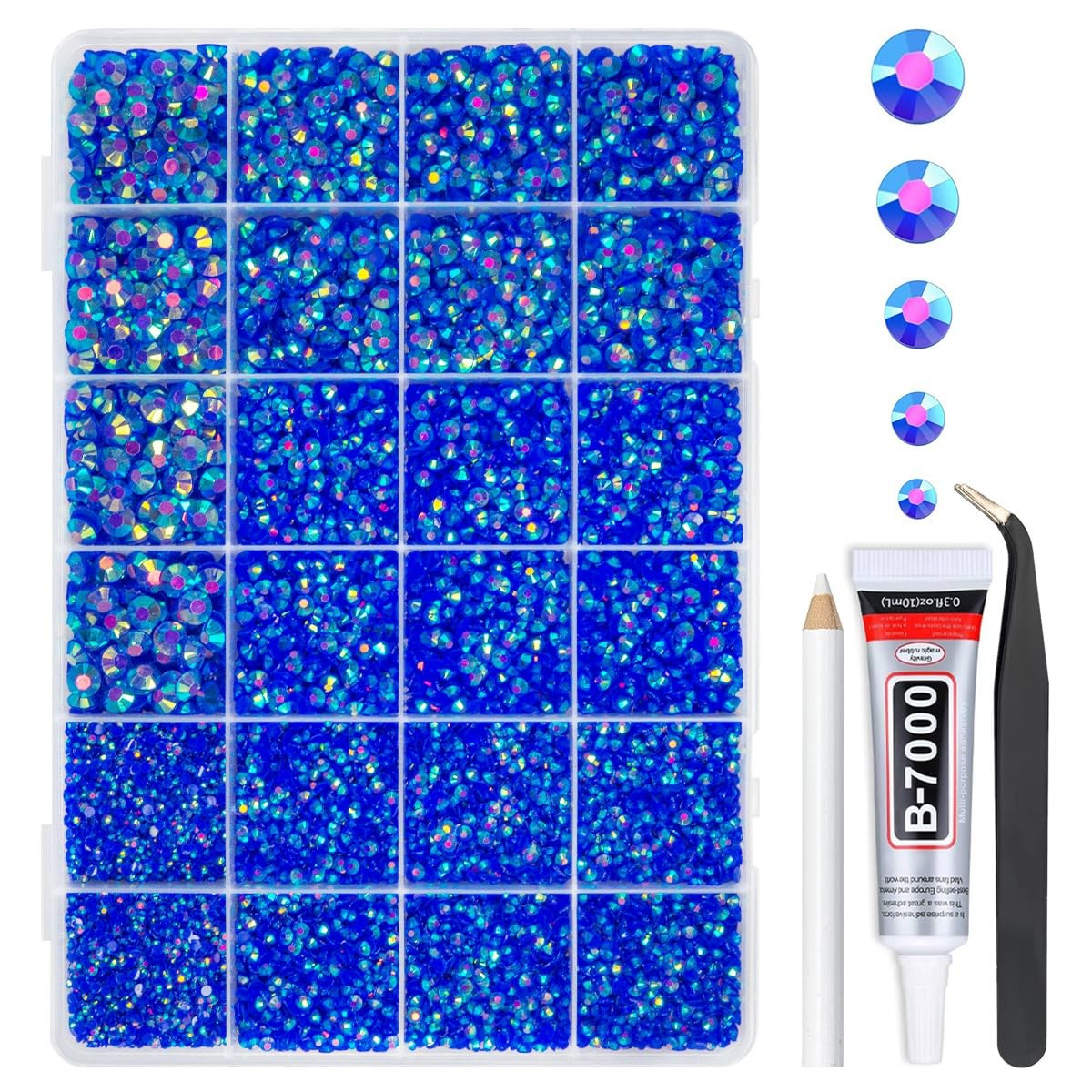 Pure White Flatback Pearls W B7000 Jewelry Glue for Bedazzling Crafting 3/4/5/6/