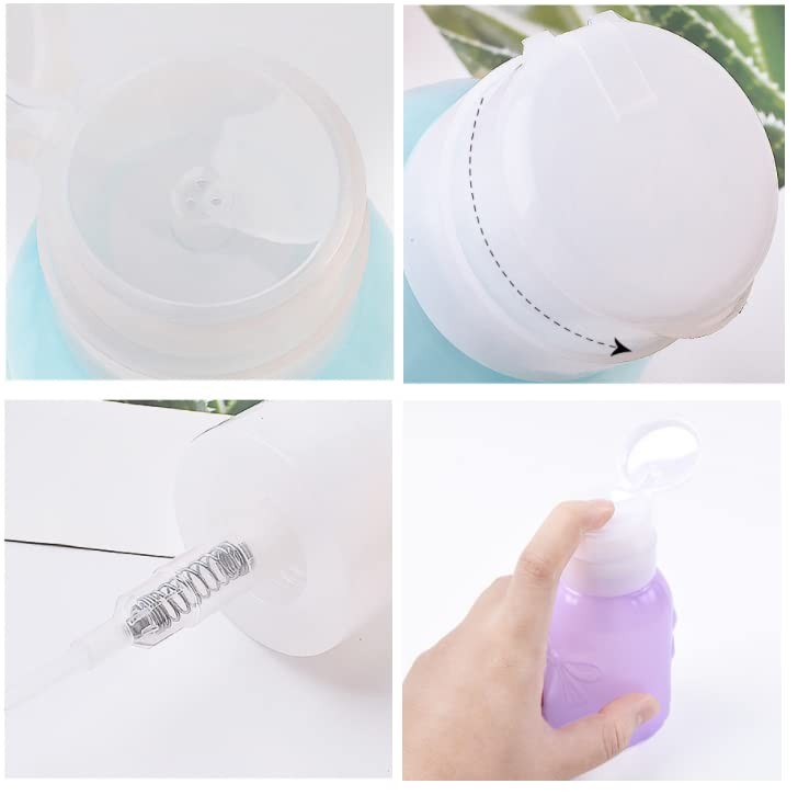 HLLMX 2 PCS Nail Polish Remover Pump Empty 2 Ounce (Pack of 1), powder