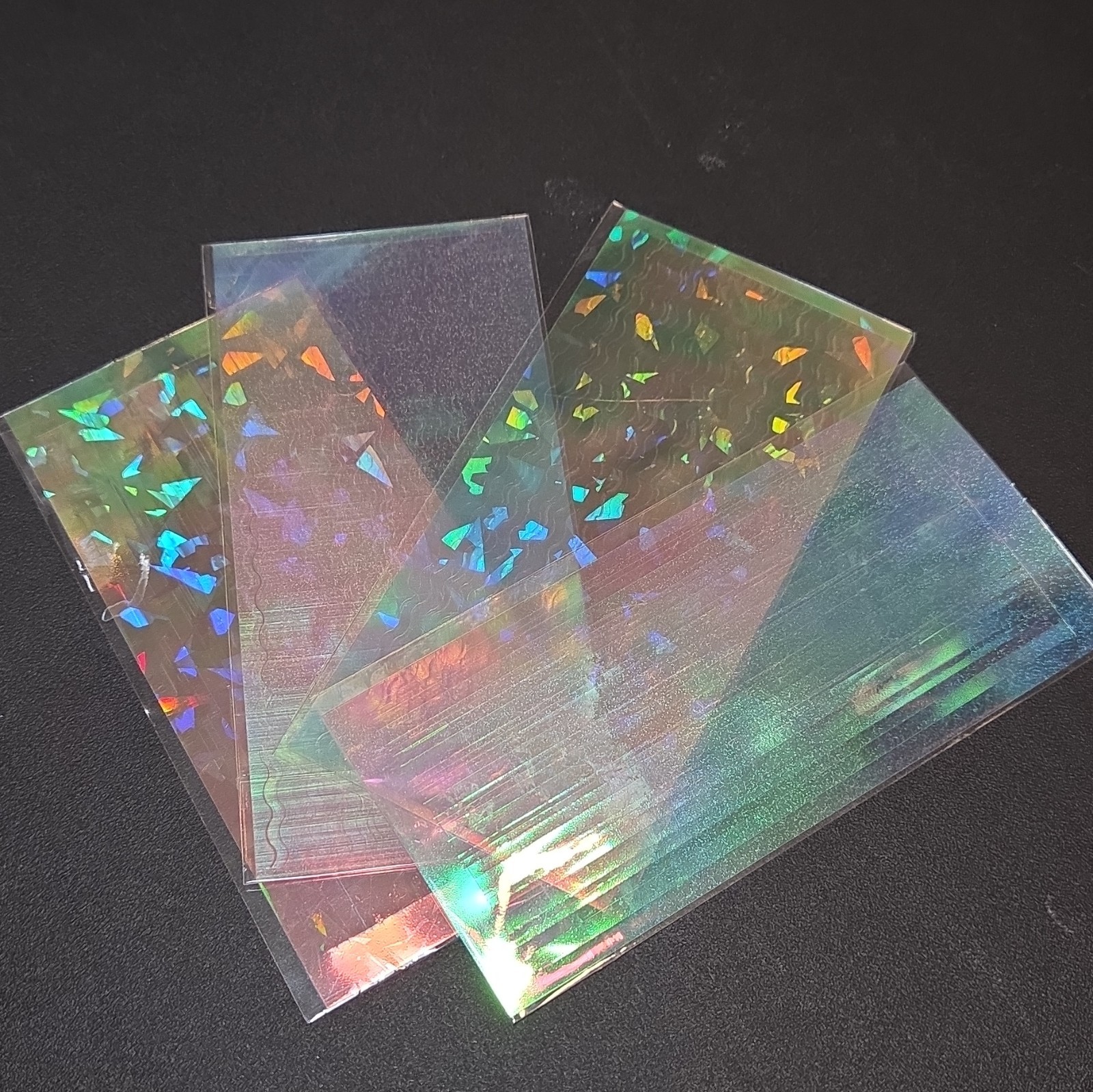 4 Holographic Clear Nail Foils Different Patterns