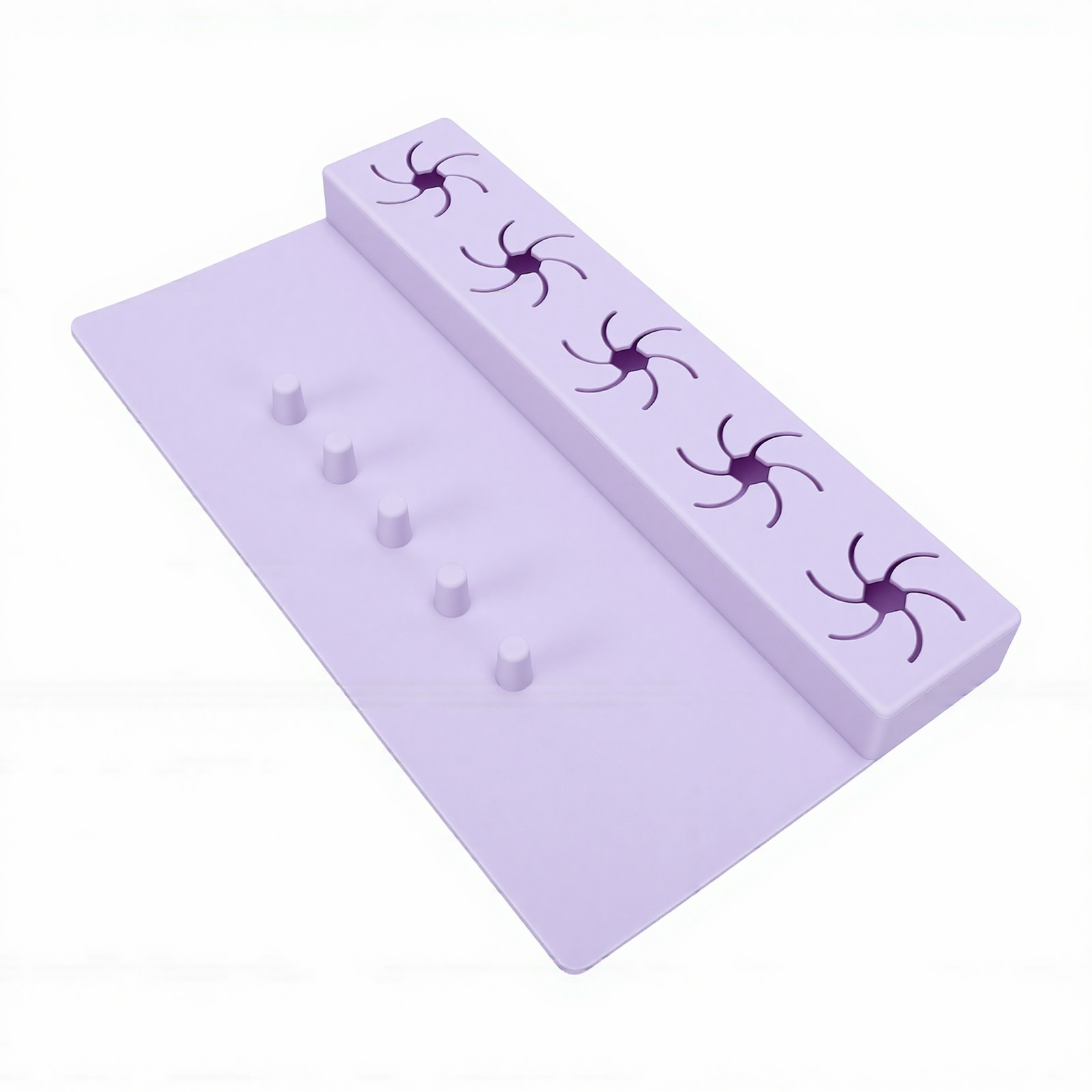 2 In 1 Silicone Nail Hand Rest Mat Anti Spill Holder For Home