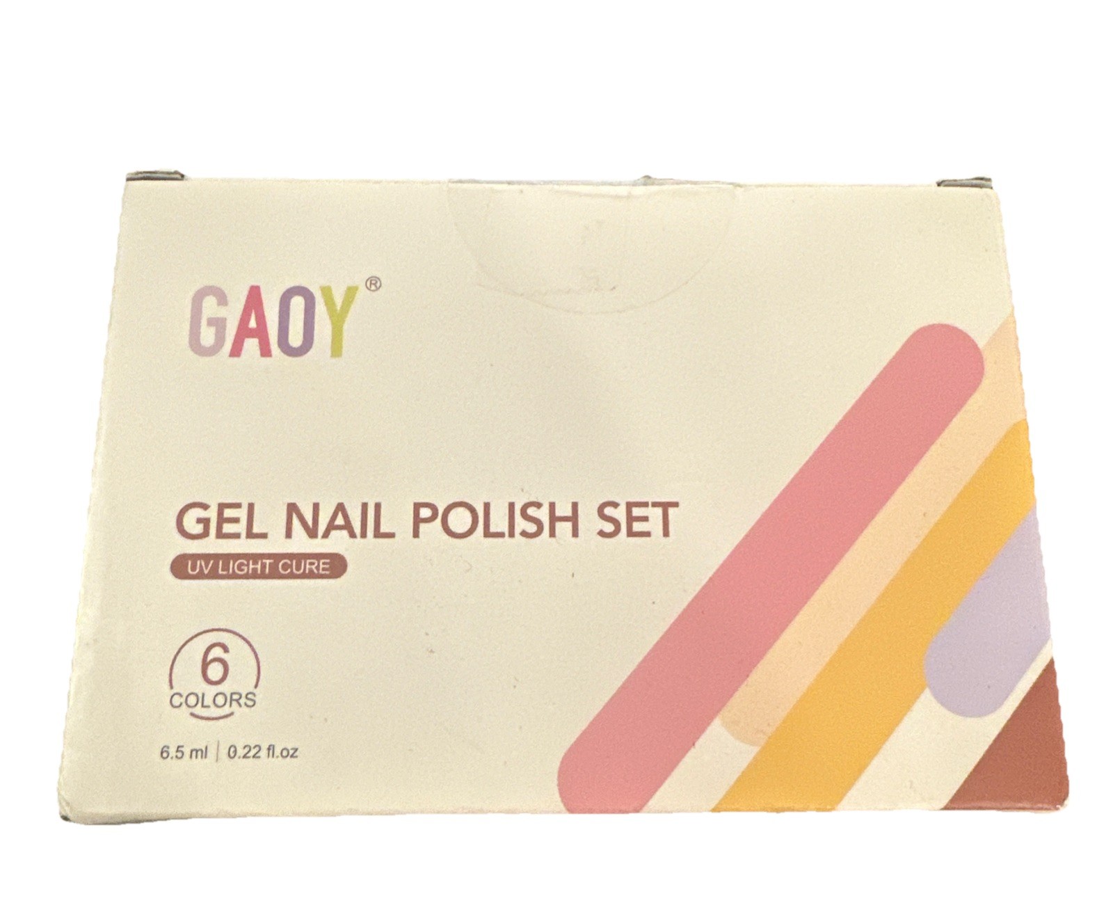 GAOY Pink Gel Nail Polish Set of 6 Colors EXP: 06/2027 Sealed New.