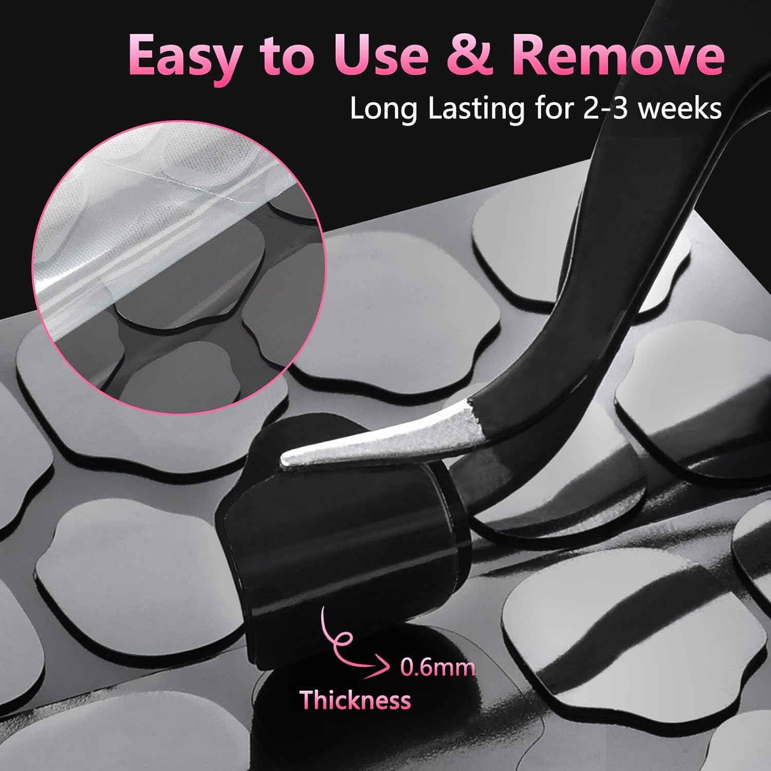 480Pcs UV Nail Adhesive Tabs for Press-On Nails | Super Sticky Jelly Stickers