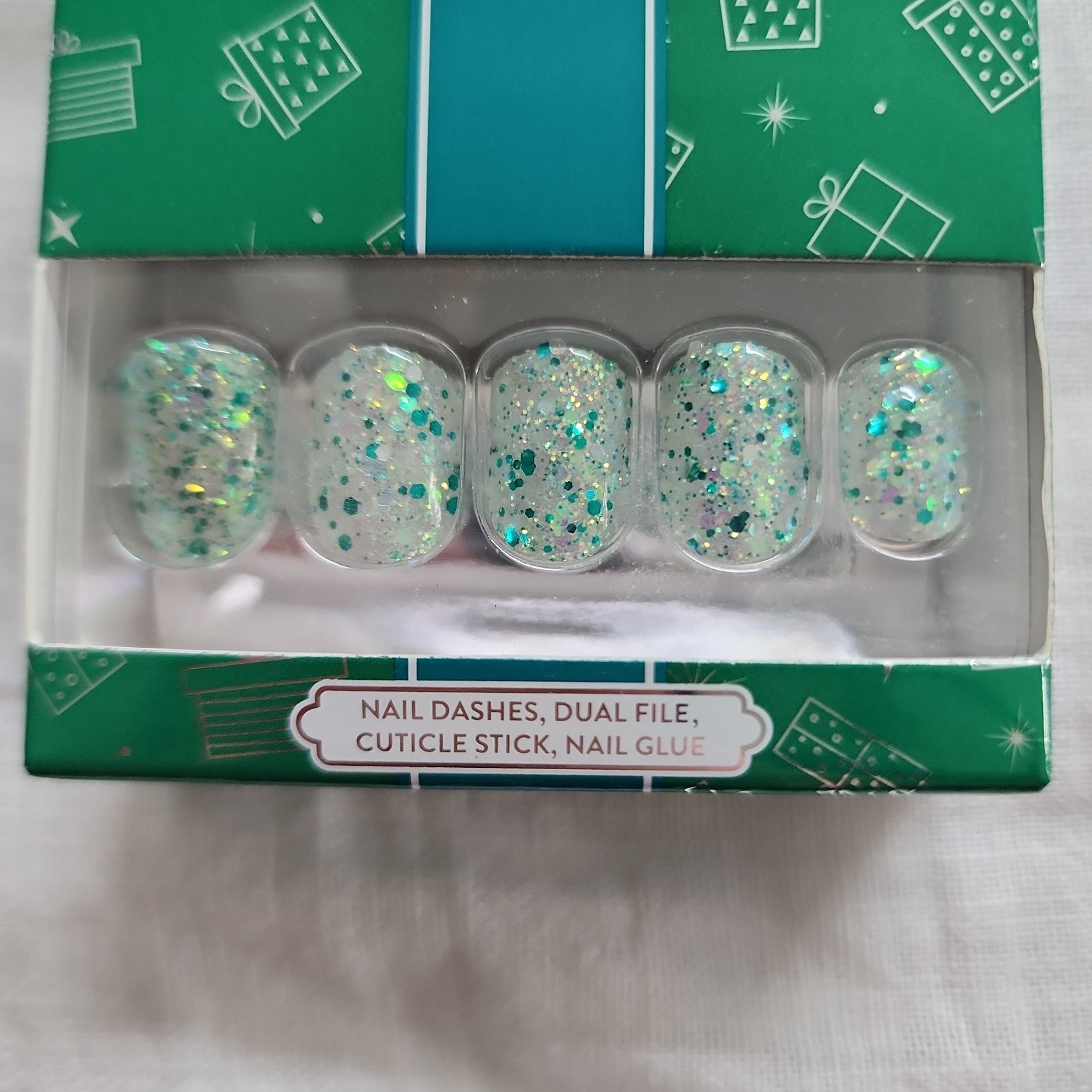 Red Aspen Nail Dashes Lot 4 Sets Manicure In A Dash Green, Purple, White, Blue