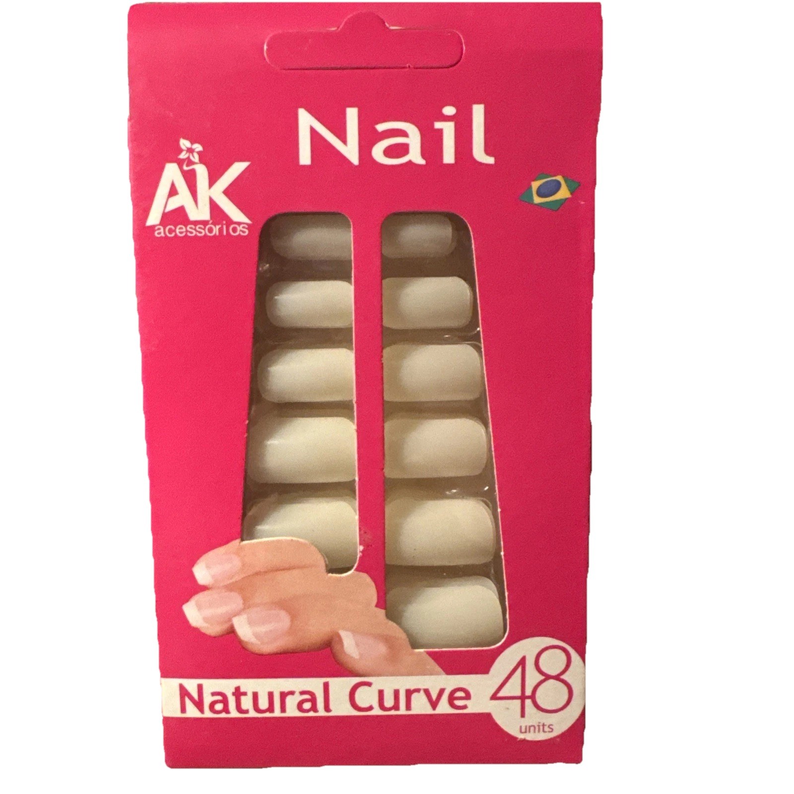 Synthetic Natural Curve Finger Nails