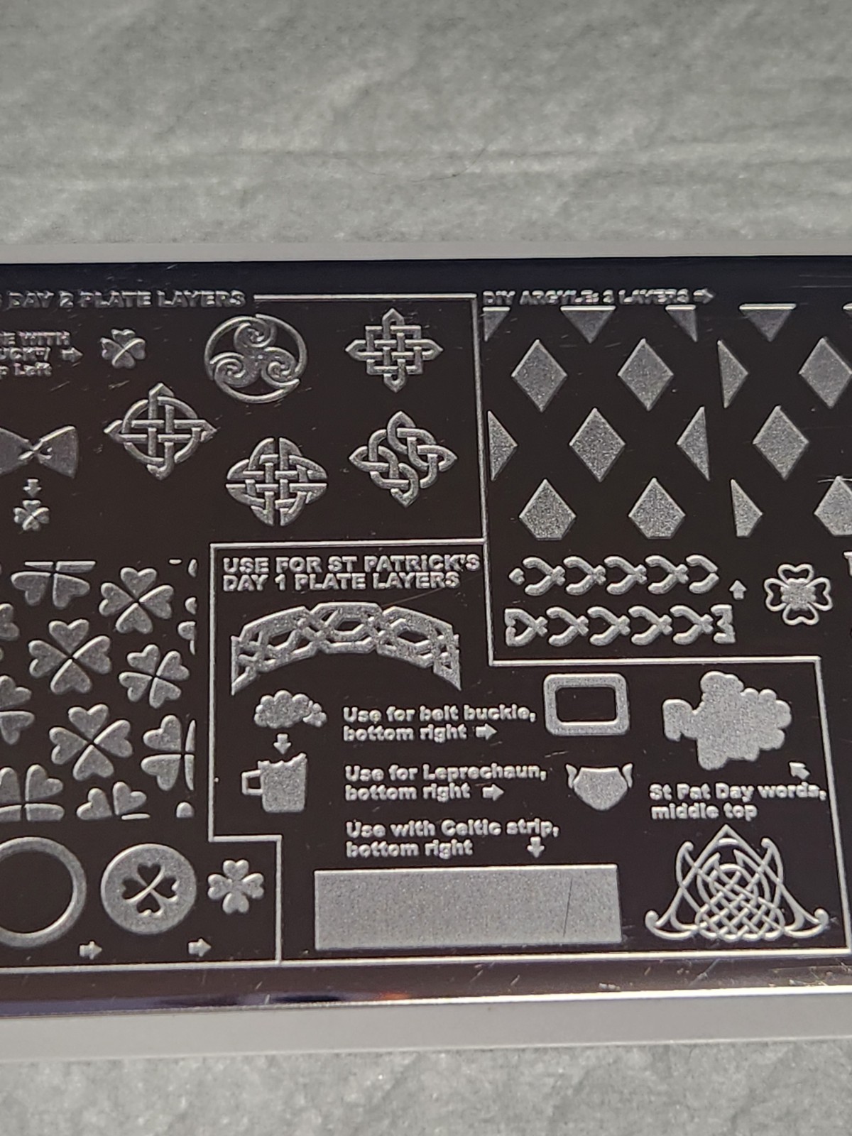 Uber Chic Nail Stamping Plate – St Patrick’s Day 3