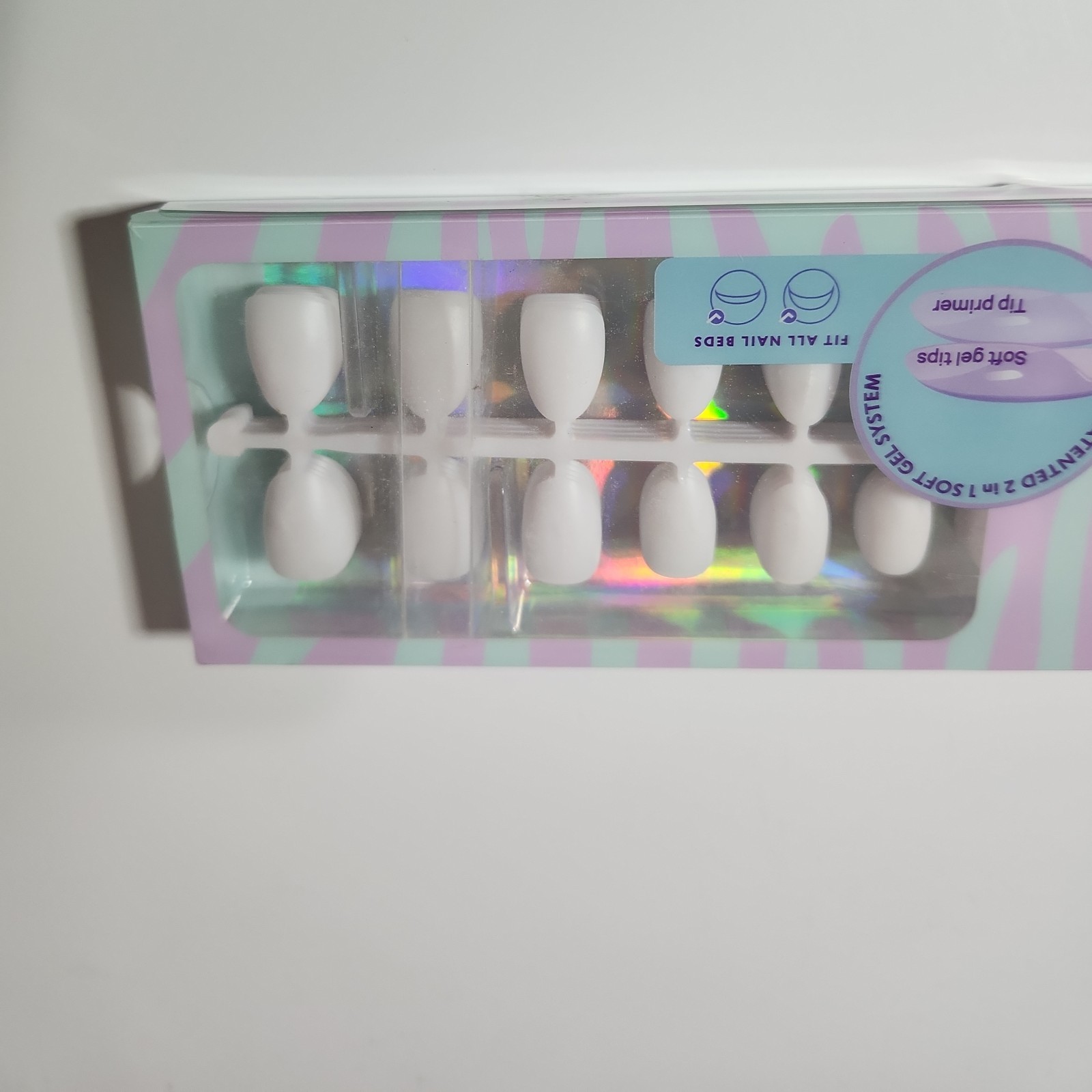 BTArtbox Nails X-Coat Tips 2 In 1 Soft Gel System Natural Series 160 Pc 16 Sizes