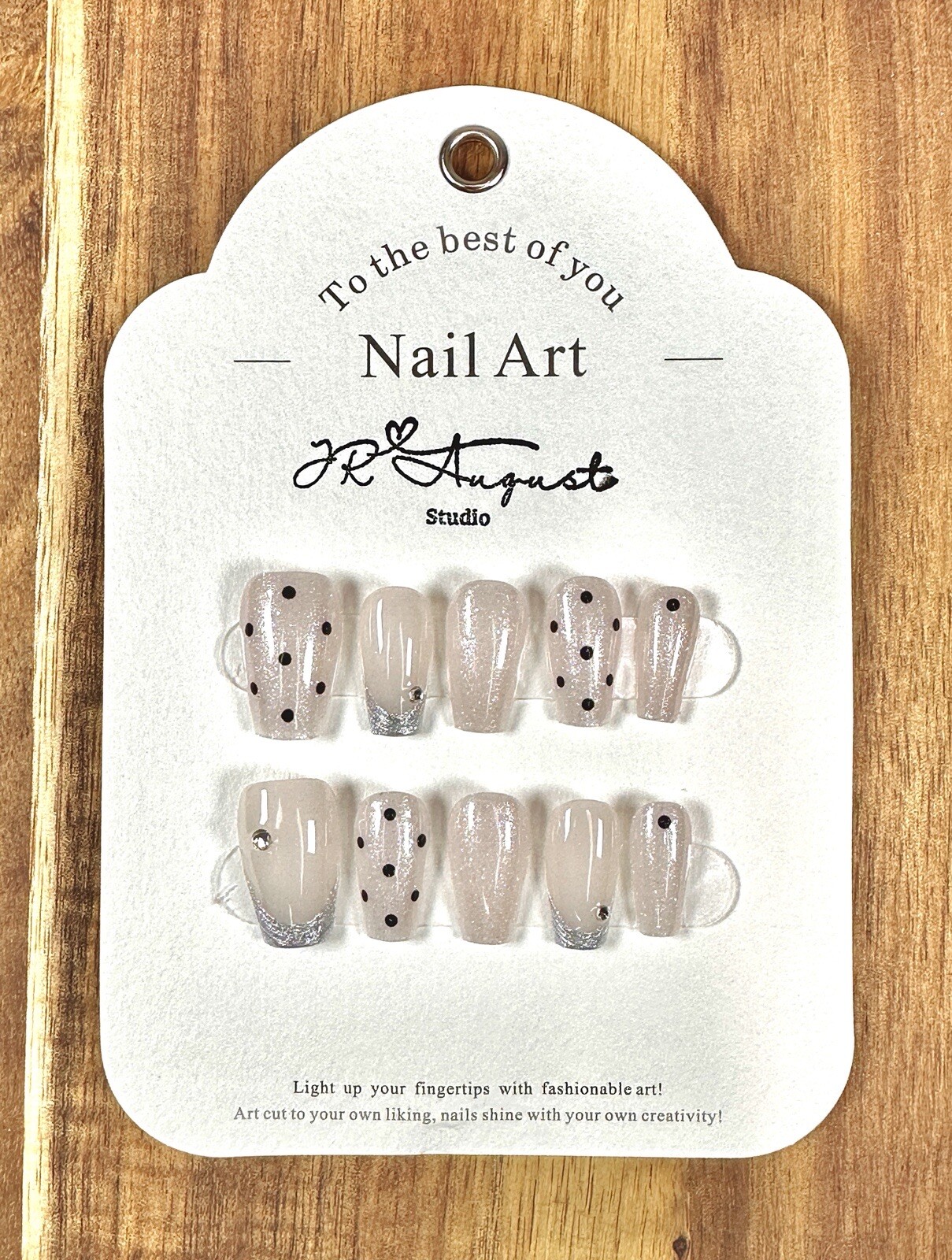 press on nails handmade Sweetie Girl Medium Coffin XS S M L