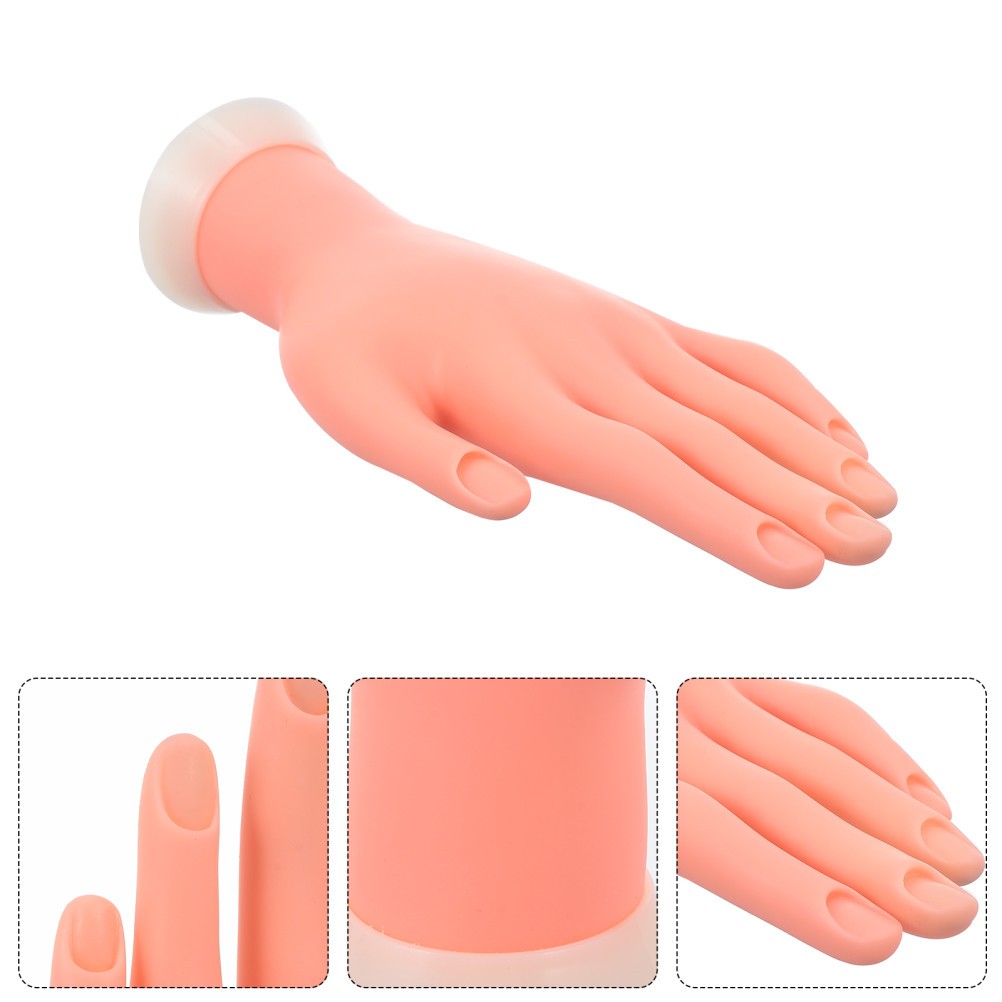 Manicure Practice Bending Hand Nail Art Hand Training Fake Model Manicure Tool