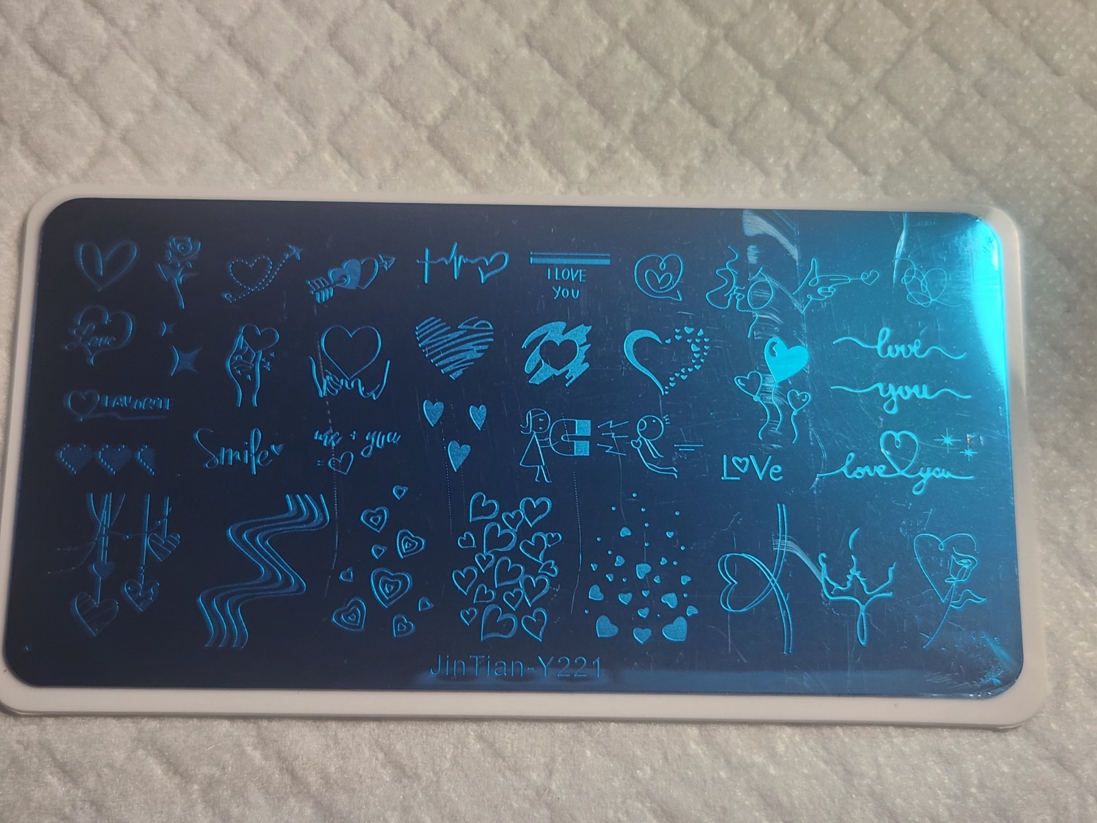 Nail Stamping Plate -JinTian Y-221 – Love, Valentine’s – New