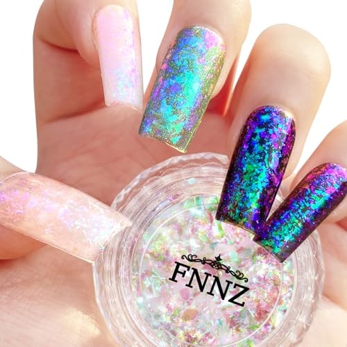 Unicorn Chameleon Flake, Aurora Unichrome Mermaid Iridescent Mystical Forest