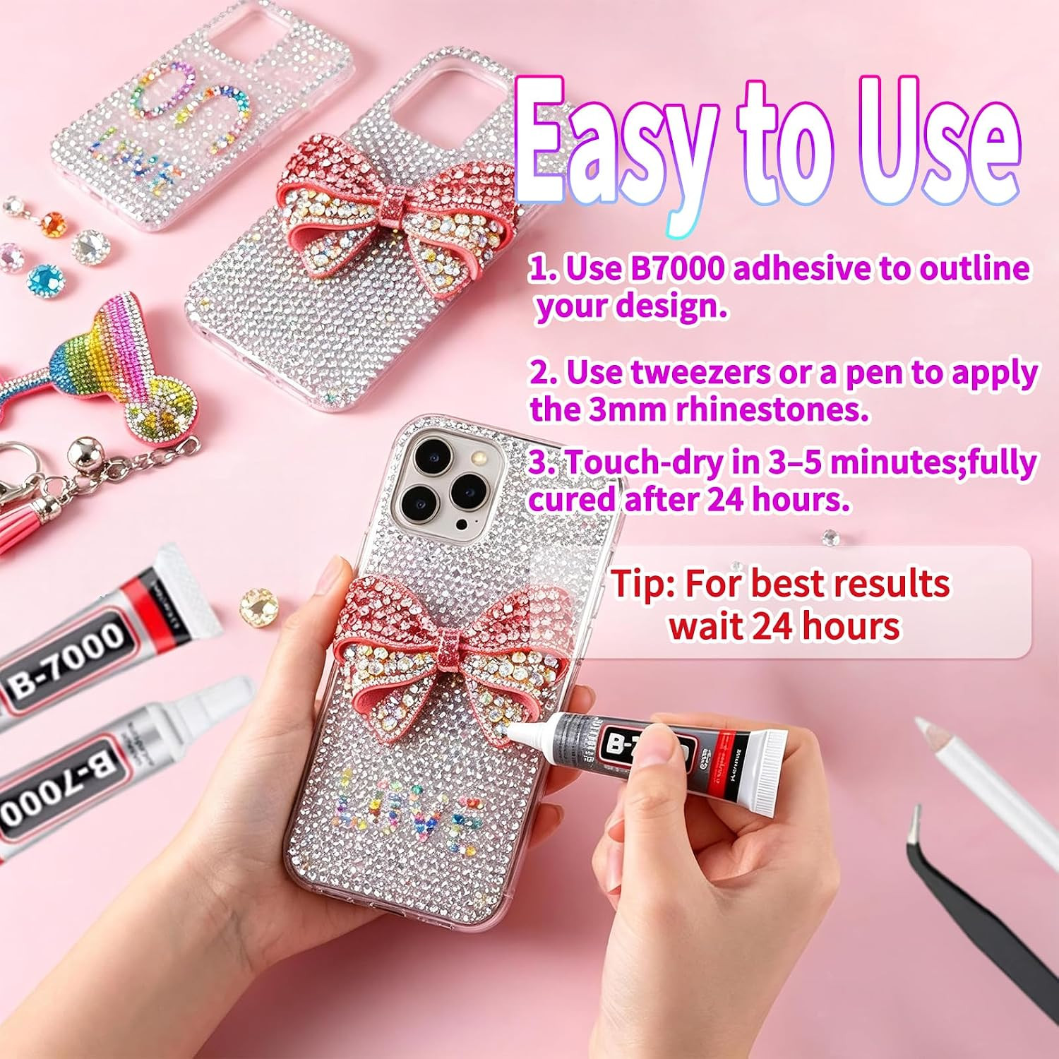 52000 Pcs of Jelly Rhinestones for Bedazzling Kit,3/4/5/6Mm Multicolor Resin Fla