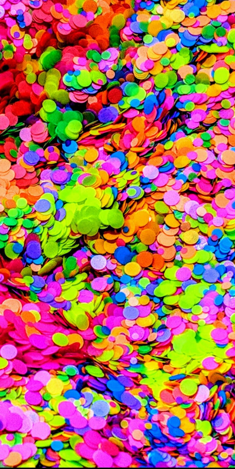 1,2,3MMDOT Mixed Neon DOT Glitter~Nail Art•Acrylic•Gel•Body Art•Festival•Crafts