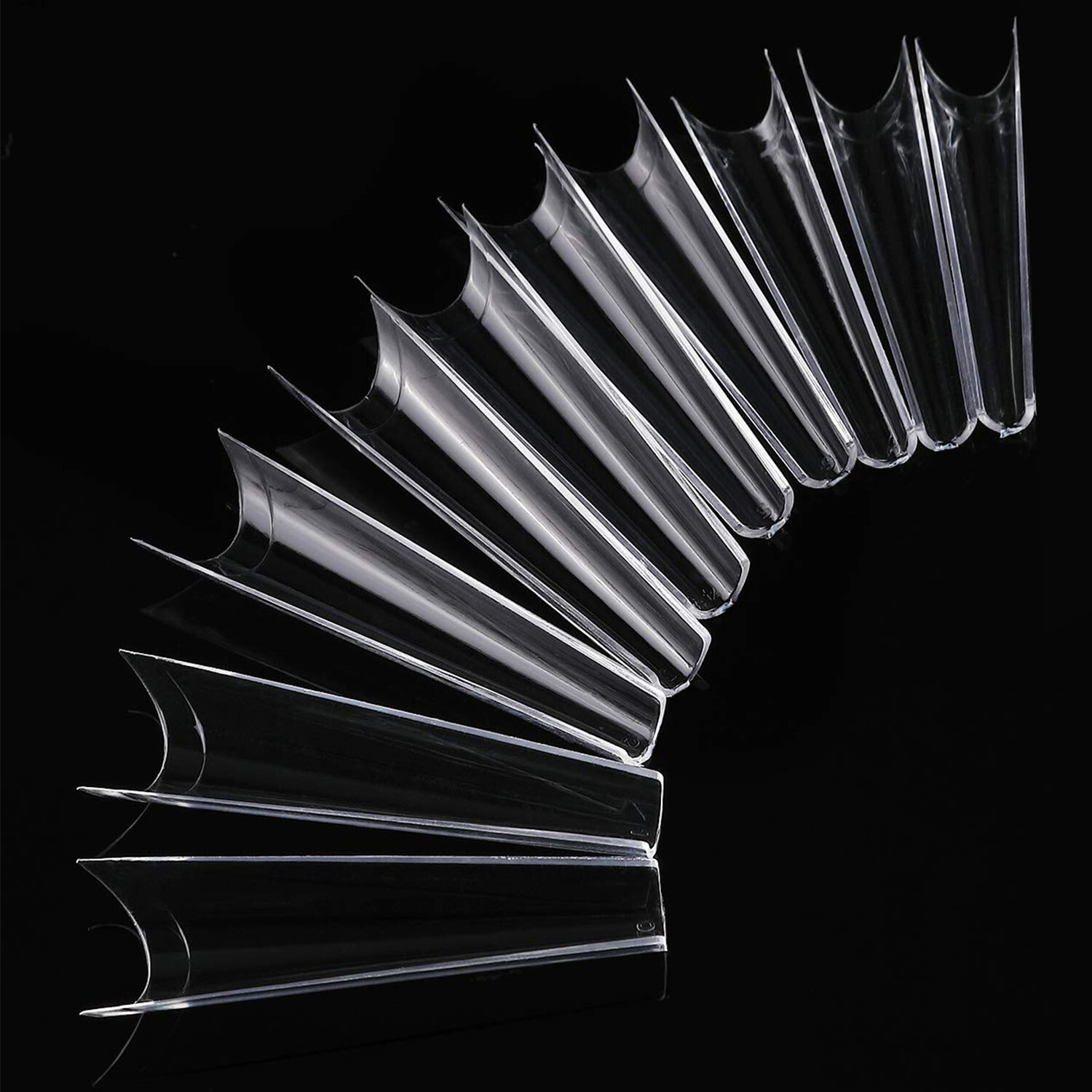 500X Half Cover French False Nail Tips Nail Art DIY Extra Long Nail Tips 10 Size
