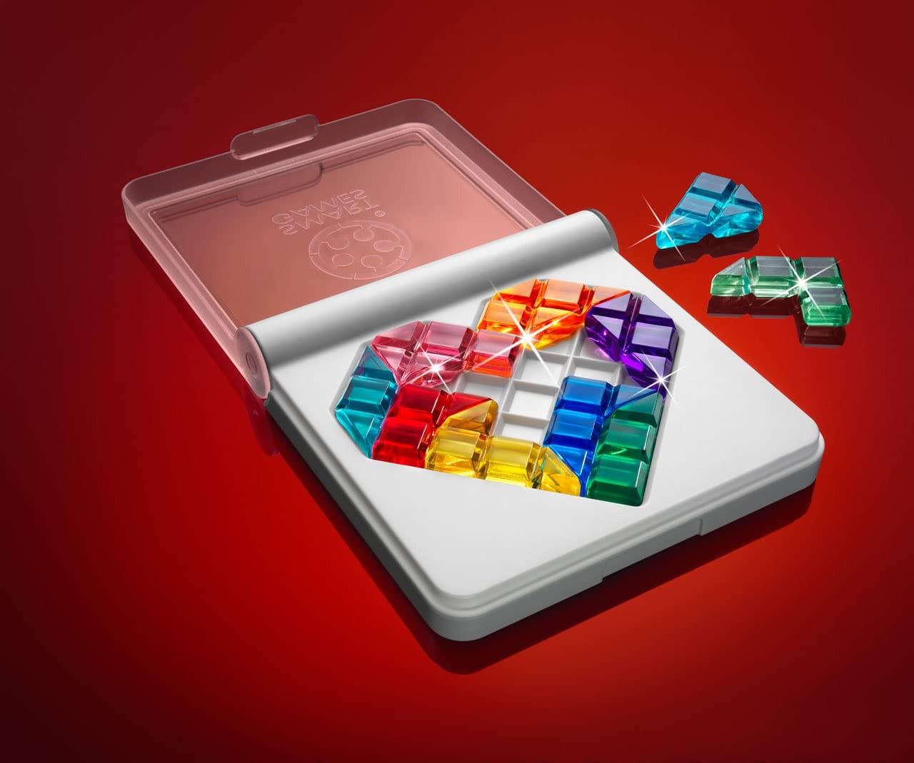 SmartGames IQ Love Travel Puzzle Game with 120 Challenges Travel, Multi-color