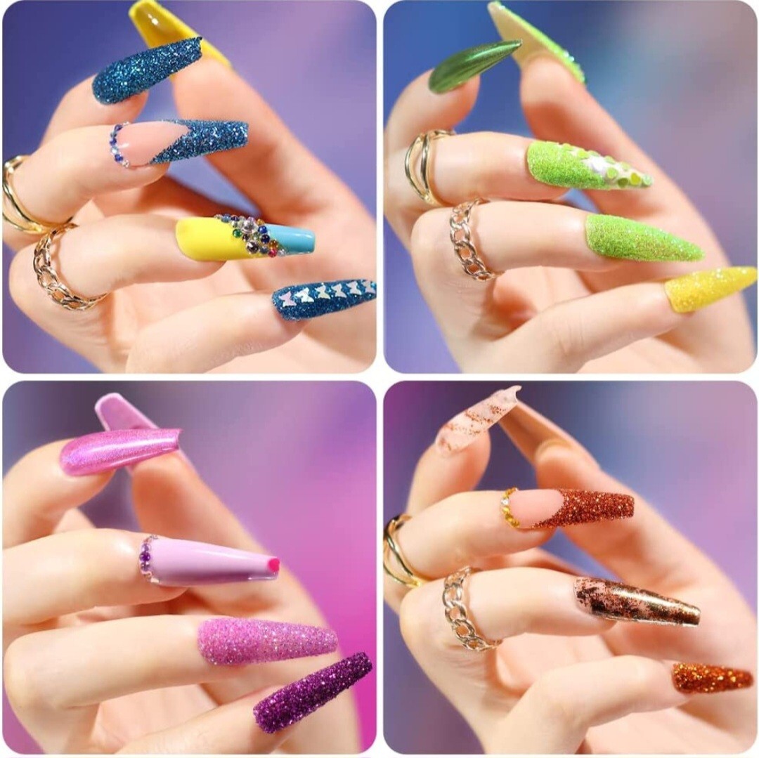 Fine Glitter Sparkly for Crafting, FANDAMEI 32 Colors of Nail Glitter Face