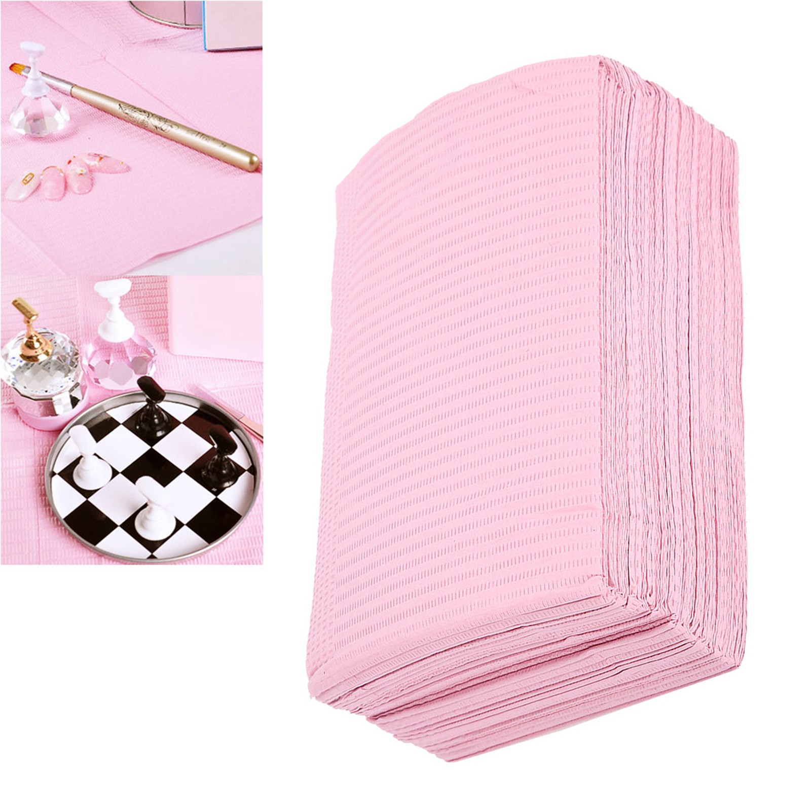 125pcs Nail Art Table Mat Soft & Waterproof For Manicure At Salon Excellent
