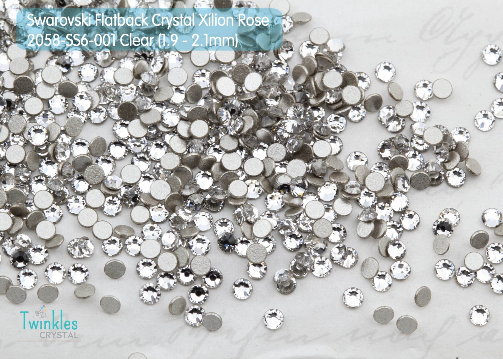 Swarovski 2.2mm-144pcs Flatback Crystal Nail Decoration Rhinestone #2058-SS7-Clr