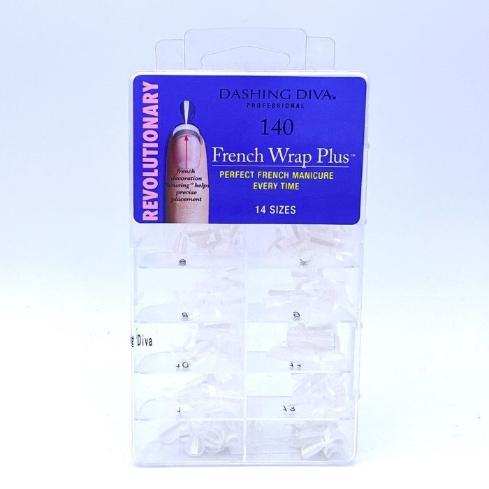 Dashing Diva – French Wrap Plus THIN – White – 140ct – DFW03