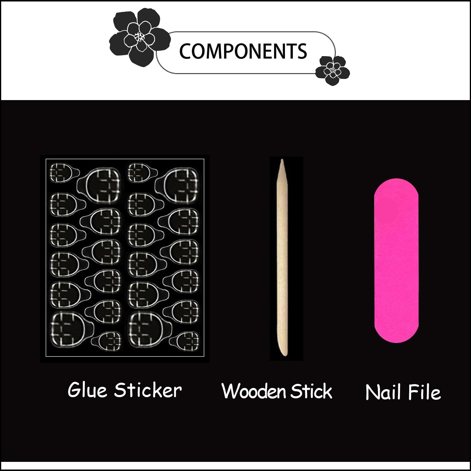 FJSMTOPl Silver Press on Nails Medium Square Fake Nails Metallic False Nail…