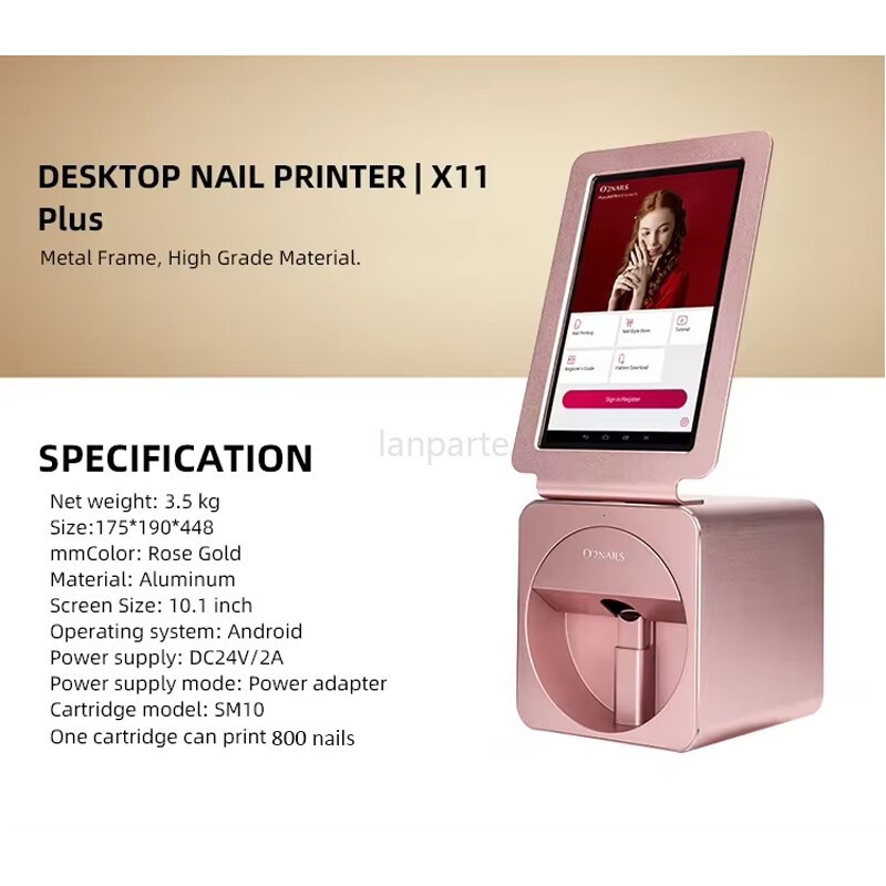 O’2NAILS Touch Screen Nail Printer Desktop Nail Art Printer Machine APP Pattern！