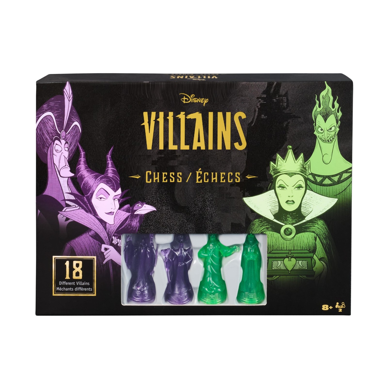 Spin Master Games, Disney Villains Chess Set for Adults & Kids, Pla… Fast Ship