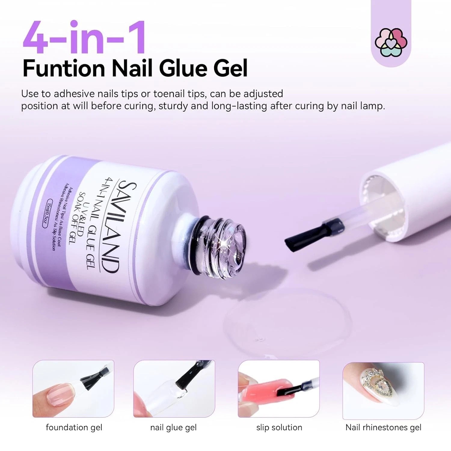 Toe Nail Tips & Glue Gel Kit with Drill, Lamp, 500 Tips, Pink
