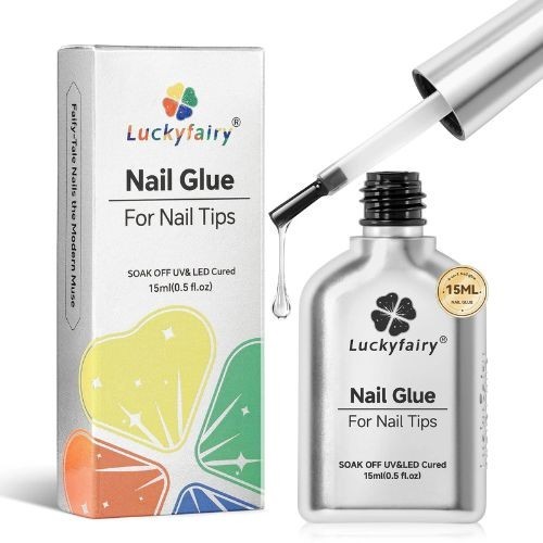 Super Strong Nail Glue Gel 15ml Extension Gel Glue for Nail Tips Clear Acrylic