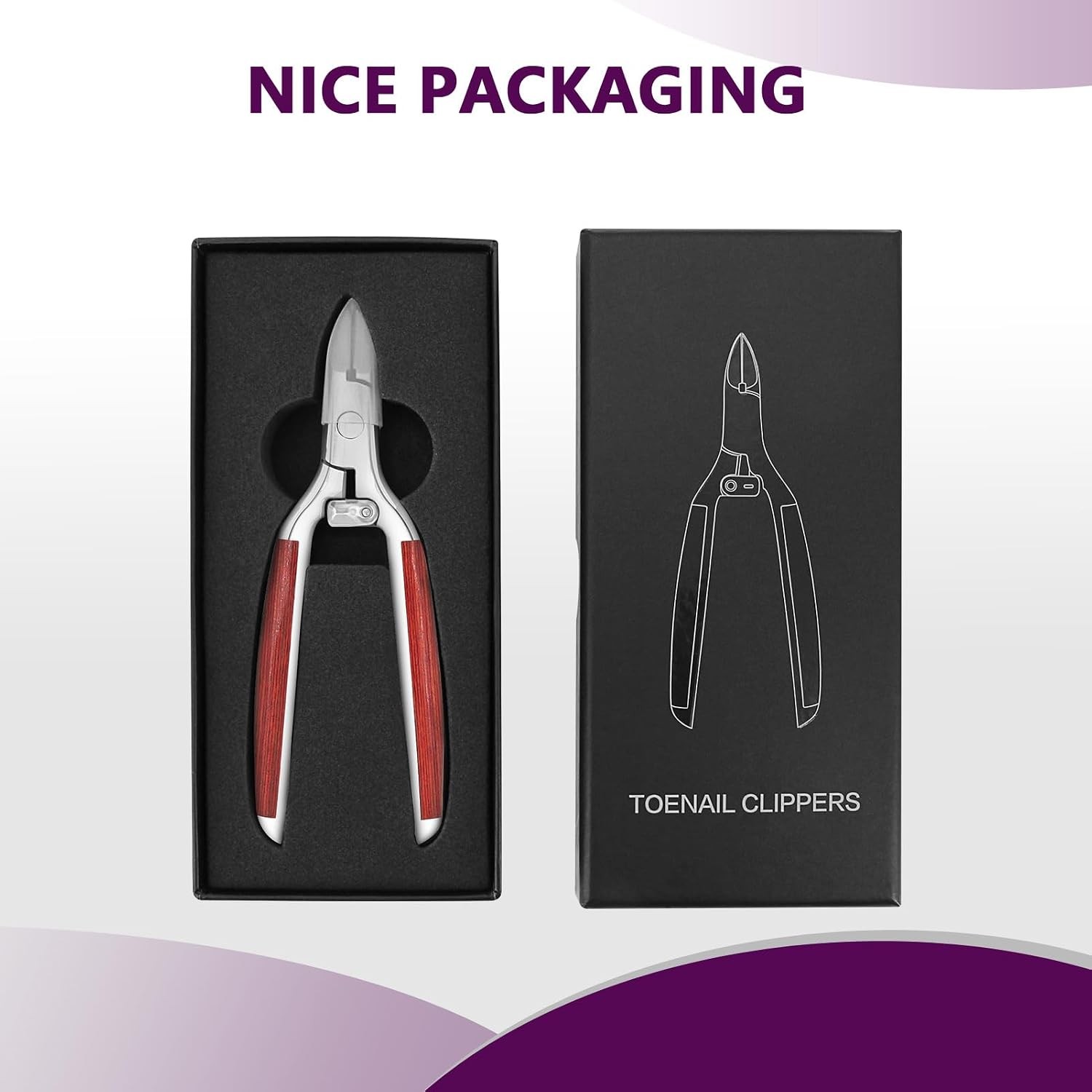 Sharp Toenail Clippers for Thick Nails, Ingrown, Heavy Duty, Seniors