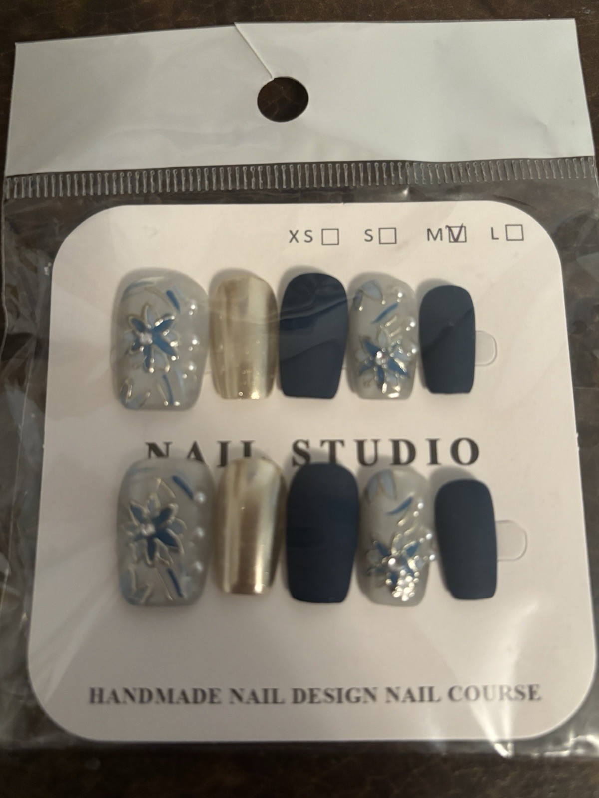 Homemade Assorted Size Medium Press On Nail Lot