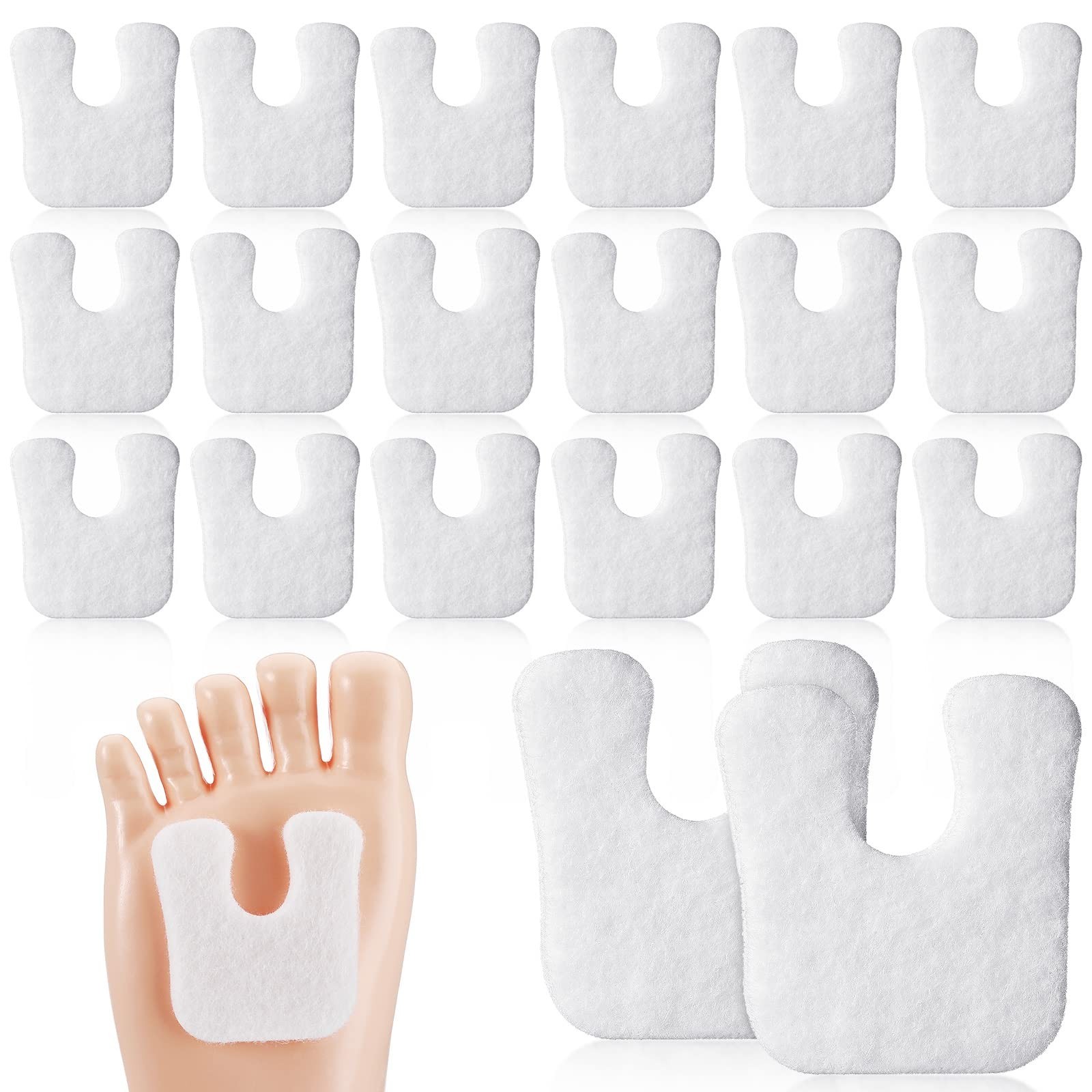 Janmercy 80 Pcs Callus Cushions U Shaped Felt Callus Pads Self Adhesive Soft …