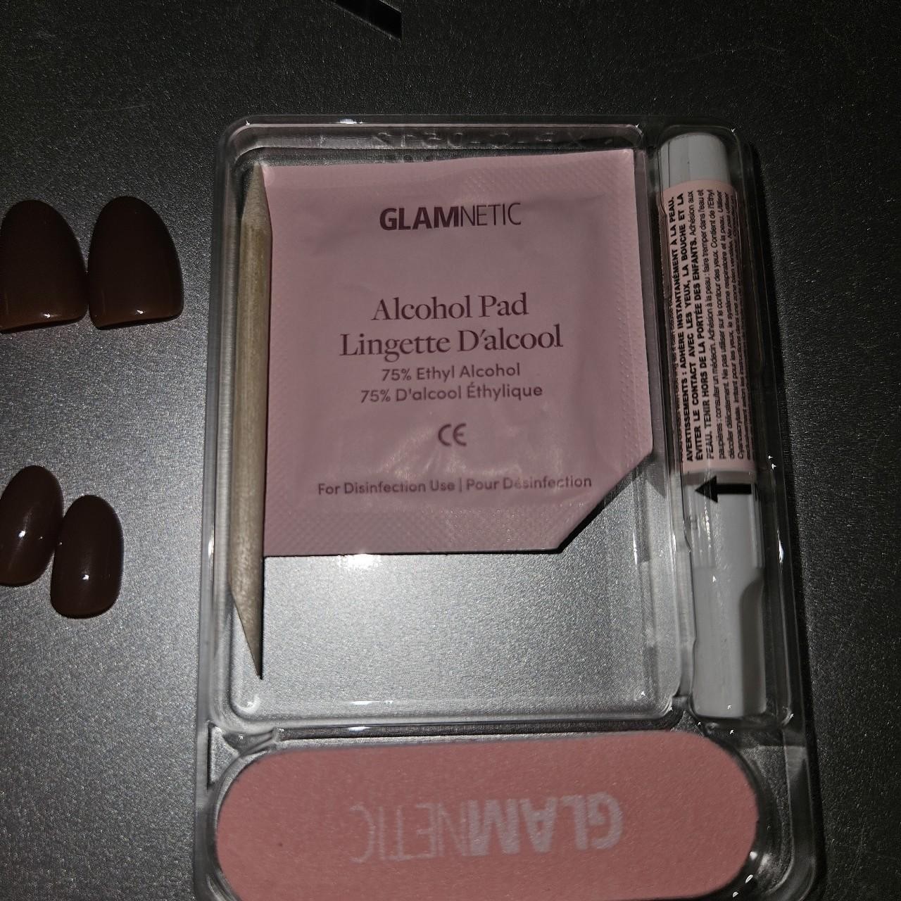 Glamnetic Press-On Nails Chocolate Brown Short Oval – Partial Set Only