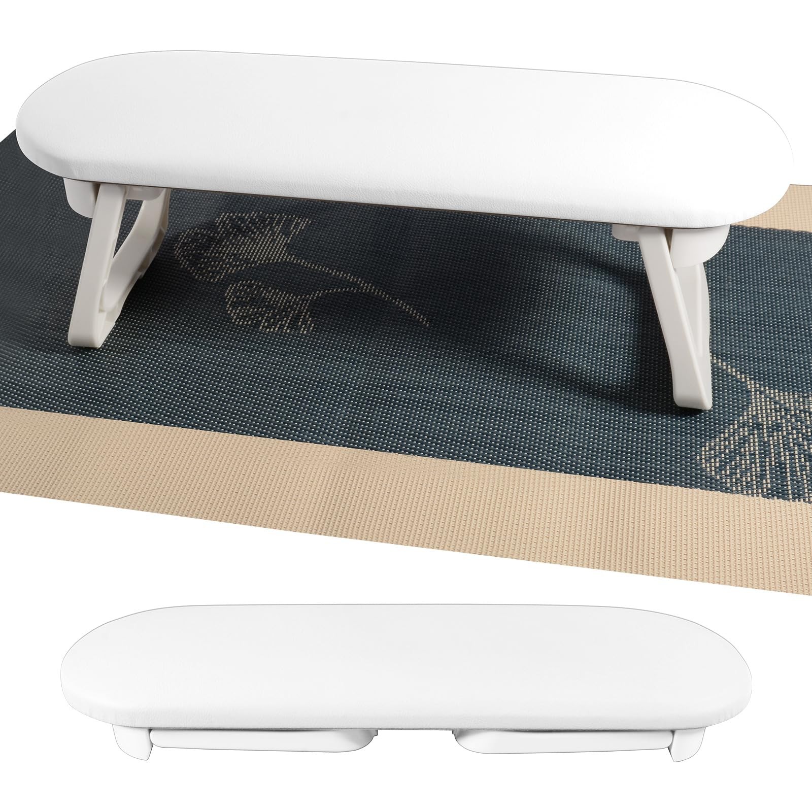 Nail Arm Rest, Foldable PU Leather Nail Hand Rest For Manicure, with Soft Nai…