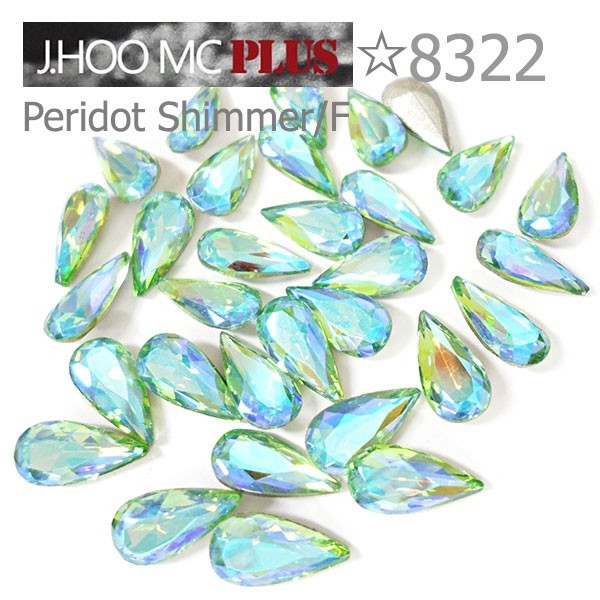 J.HOO Crystal 8322 Teardrop V-Cut Fancy Rhinestones 10×5mm Nail Art (10pcs)