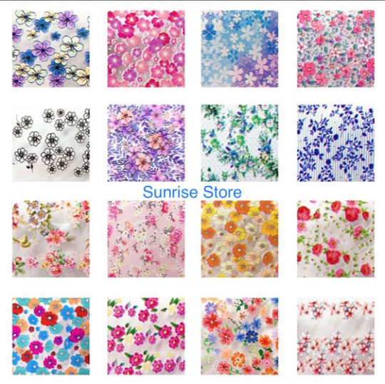 10 pcs Nail Art Transfer Foil Sticker Flower Butterfly Floral Decals Nail Foil