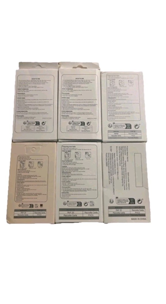 Set Of 6! Press On Nails, Resauble Nails, Natural Delicate&Comfortable
