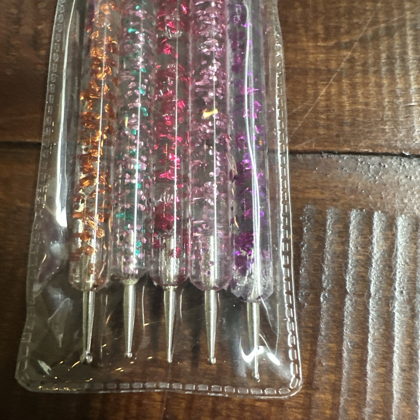 Double Ended Nail Art Pen 5 Pcs Handle Nail Design Tools Kit.