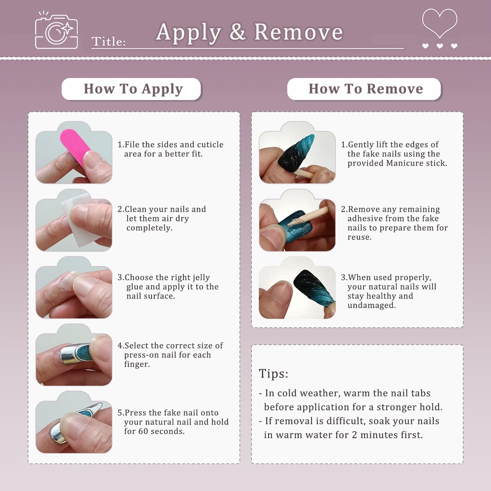 10pcs Press on Nails, Medium Coffin Glossy Fake Nails, Nude Cat Eye Nails wit…