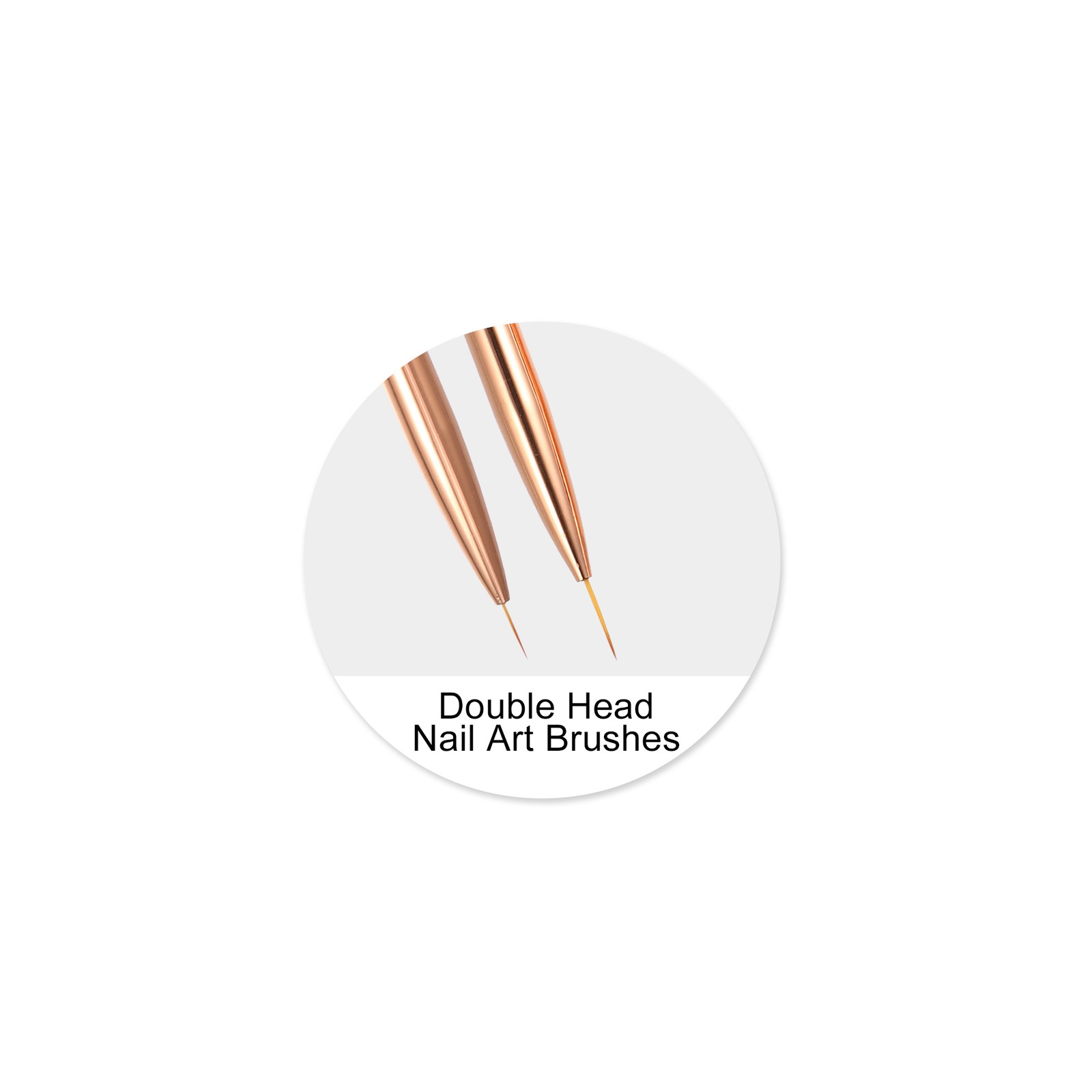 Double Ended Nail Art Brush Gel Polish Painting Tool Brush for DIY Manicure