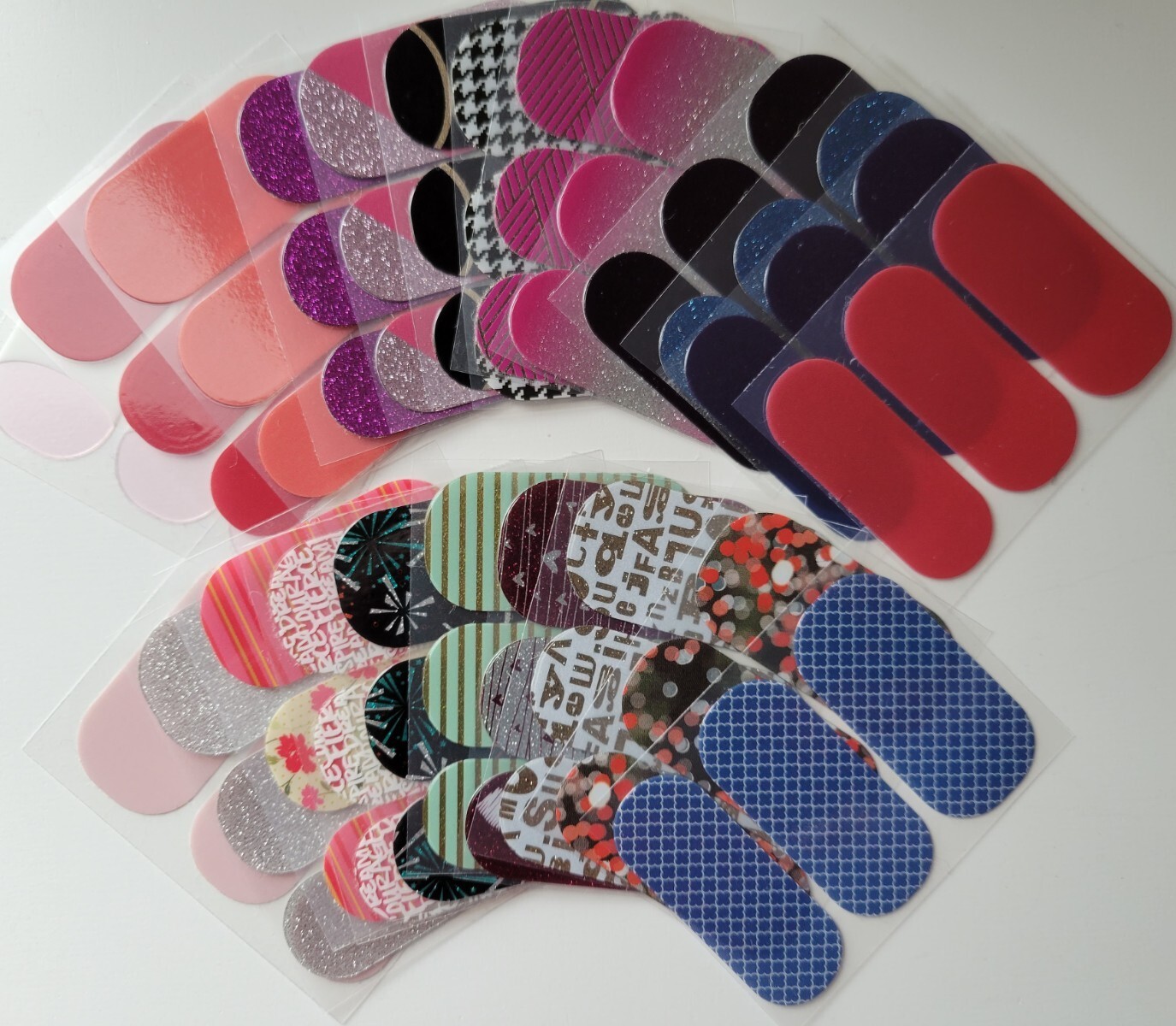 Jamberry Nail Wraps Extended Pedi Pack Sheet (Largest 3) ~ Random Lot of 10