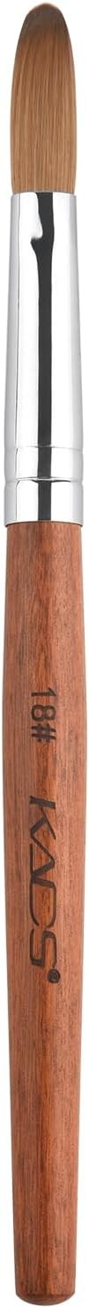 Nail Brush Koliy Sable Acrylic Nail Art Brush Profal Red Wooden