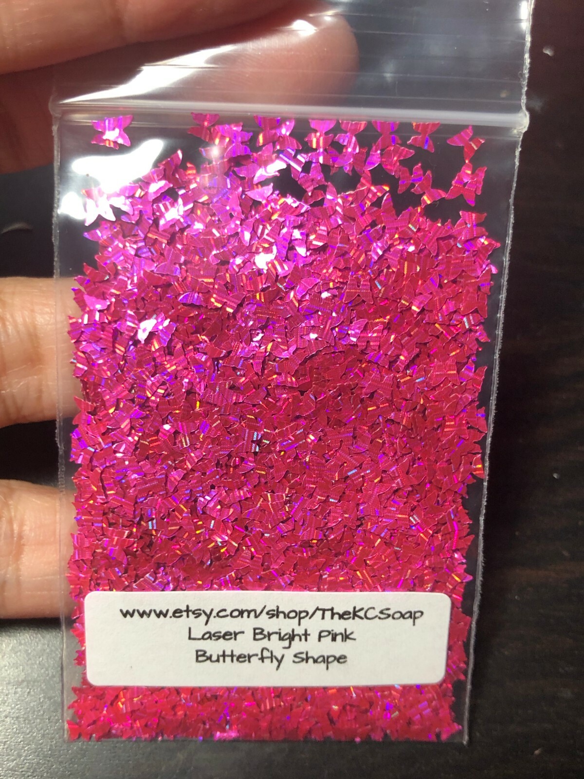 Solvent Resistant 3MM butterfly Shape Laser Holographic Face Nail Art US Seller