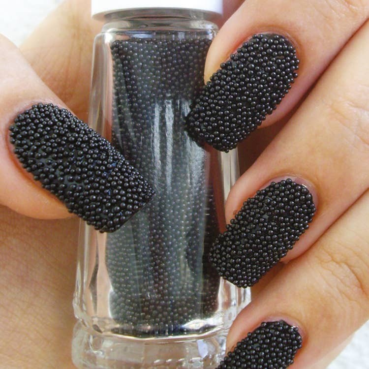 Black Caviar Nail Beads – 3D Nail Art Decoration Layla Cosmetics
