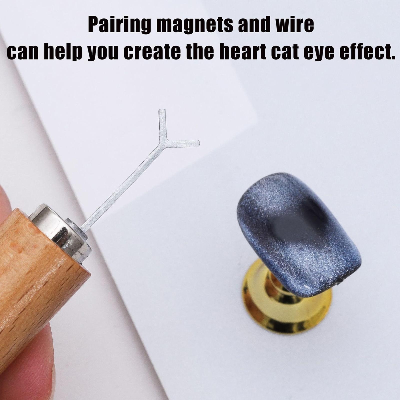 Y-shaped Nail Magnet Stick Wire Tools For Creating Heart & Ingot Shapes On Nails